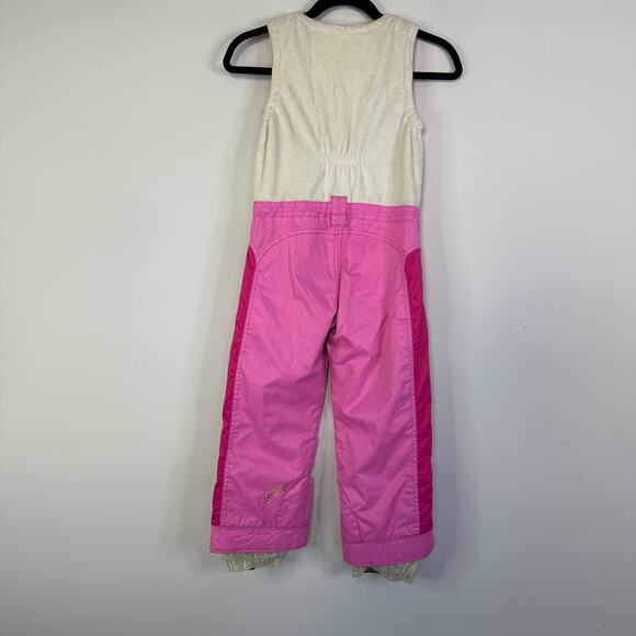 Obermeyer Love Fleece Pink Ski Bib Girls Size 6 - Picture 6 of 11